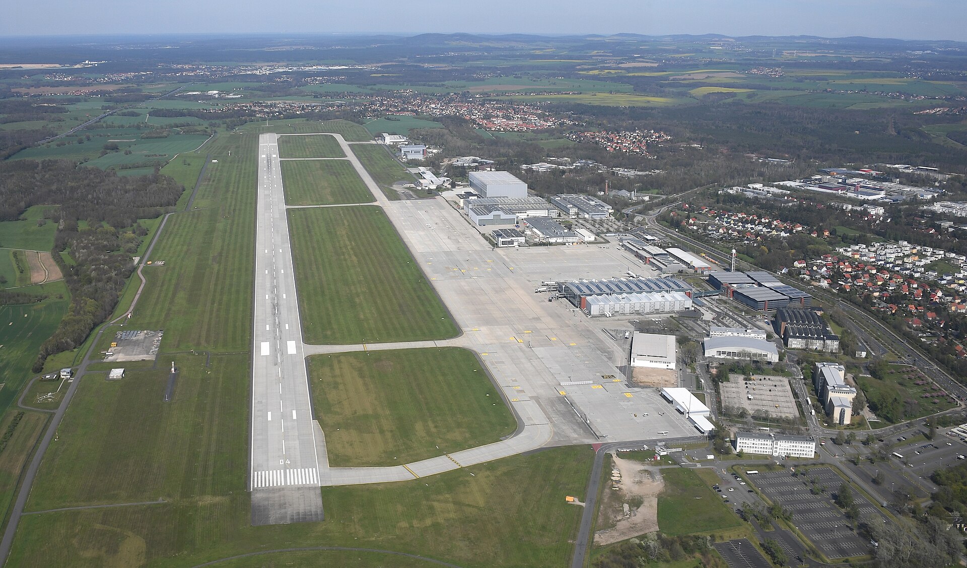 Dresden airport view