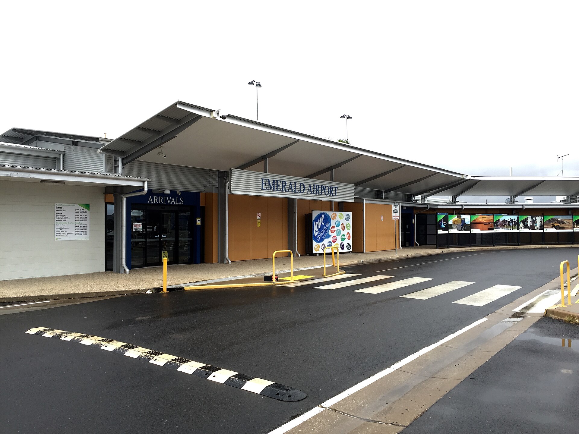 Emerald airport view