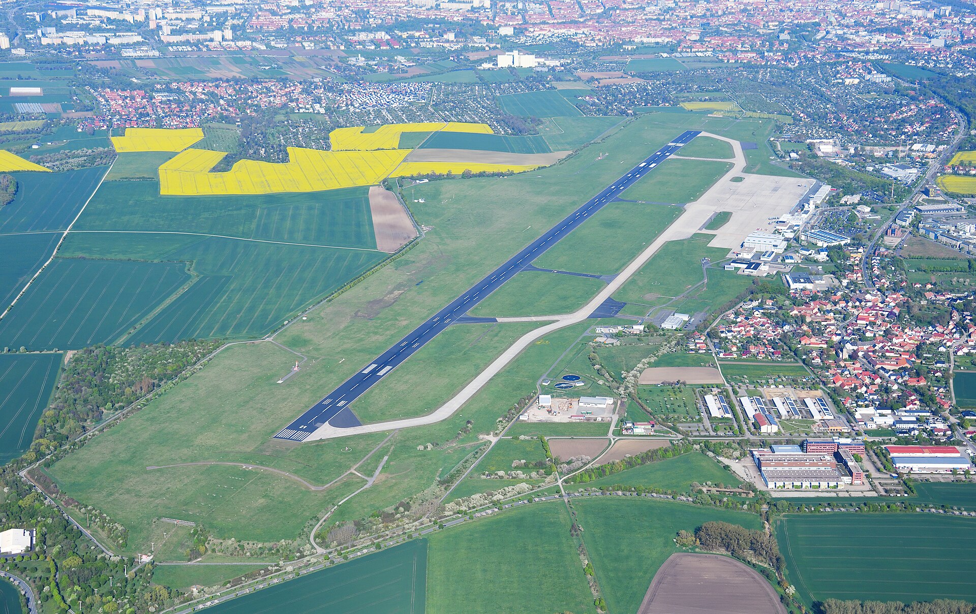 Erfurt airport view